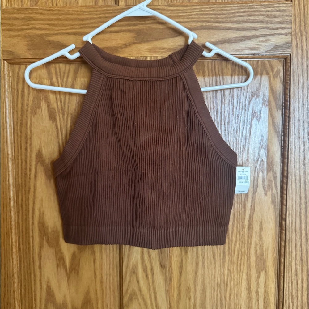 Aerie Seamless High Neck Bra Top - XL